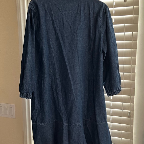 Dark Blue Denim Dress - Picture 2 of 2